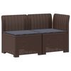 vidaXL Divano da Giardino a 2 Posti con Cuscini Aspetto Rattan PP