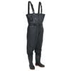 vidaXL Wader con Stivali e Cintura Nero Taglia 45