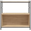 vidaXL Libreria Rovere Sonoma 80x30x78,5 cm Legno Multistrato e Ferro