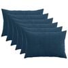 vidaXL Federa 6 pz ALMELO Blu navy 40 x 60 cm corduroy