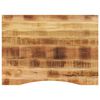 vidaXL Piano Scrivania con Curva 110x80x2,5cm Massello Grezzo di Mango