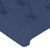 vidaXL Giroletto a Molle con Materasso Blu 140x190 cm in Tessuto