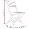vidaXL Sedie da Giardino Pieghevoli 4pz 47x61x90cm Legno Massello Teak