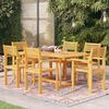 vidaXL Set da Pranzo da Giardino 9 pz in Legno Massello di Teak