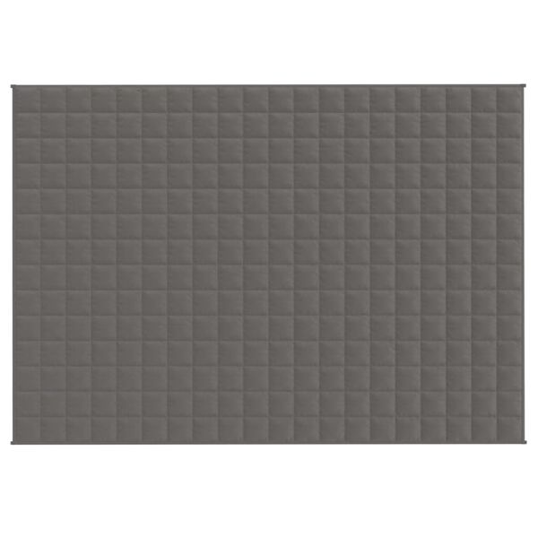 vidaXL Coperta Ponderata Grigia 140x200 cm 6 kg Tessuto