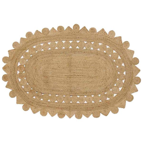 vidaXL Tappeto Marrone 152 x 245 cm Juta