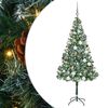 vidaXL Albero di Natale artificiale Verde 180 cm PVC e Acciaio
