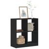 vidaXL Libreria Nera 68,5x32x75 cm in Legno Multistrato