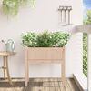vidaXL Fioriera da Giardino con Gambe 70x31x70 cm Legno Massello Pino