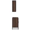 vidaXL Set Mobili da Bagno 2 pz Rovere Marrone in Legno Multistrato