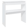 vidaXL Tavolino Consolle Bianco 80x30x80 cm in Legno Multistrato