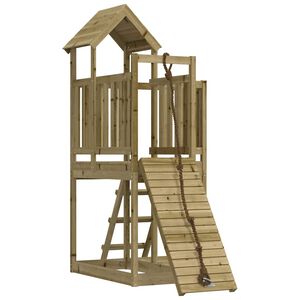 vidaXL Casetta con Arrampicata in Legno di Pino Impregnato
