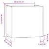 vidaXL Fioriere con Gambe 2pz Ruggine 40x40x40 cm Acciaio Corten
