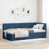 vidaXL Cornice del letto ad angolo Blu 90 x 200 cm Tessuto