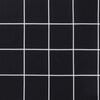 vidaXL Cuscino per Pallet Motivo a Quadri Nero 120x40x12 cm Tessuto