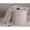 Venture Home Pouf Dunken 51x51x43 cm Velluto Beige