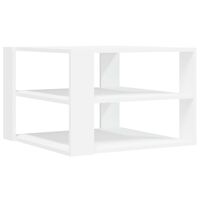 vidaXL Tavolino da Salotto Bianco 59,5x59,5x40 cm in Legno Multistrato