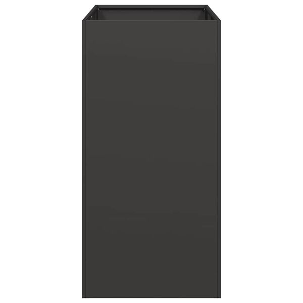 vidaXL Fioriera Nera 40x80x80 cm in Acciaio