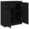 vidaXL Credenza con Cassetto Rovere Nero 71x35x84 cm Legno Multistrato