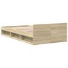 vidaXL Giroletto Cassetto Rovere Sonoma 75x190 cm Legno Multistrato