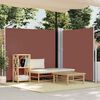 vidaXL Tenda Laterale Retrattile per Patio 170x1200 cm Marrone