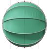 vidaXL Dome Piscina Verde 405 x 405 x 192 cm