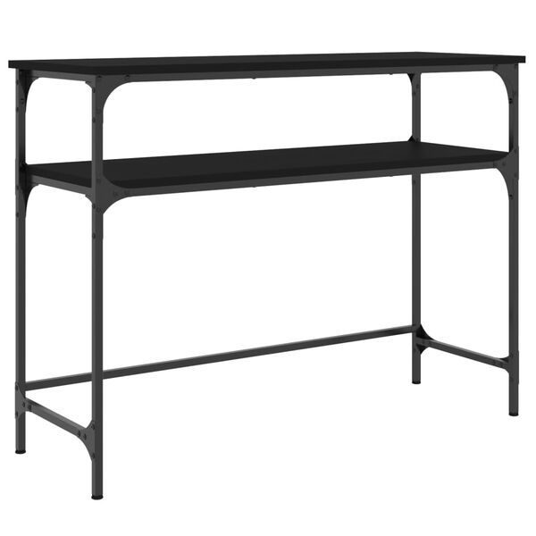 vidaXL Tavolino Consolle Nero 100x35,5x75 cm in Legno Multistrato