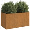 vidaXL Fioriera 62x30x29 cm Acciaio Corten