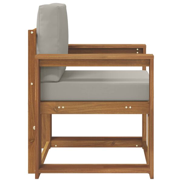 vidaXL Divano da esterno Legno di Acacia Massello e Poliestere