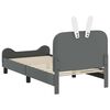 vidaXL Struttura letto bambini con testata Grigio chiaro 80 x 160 cm