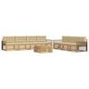 vidaXL Set di divani da esterno 8 pcs Bianco e Beige 79 x 79 x 37 cm