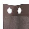 vidaXL Tende in Voile con Occhielli 2 pz Marrone 140x175 cm