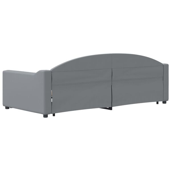 Divano Letto Con Letto Estraibile Grigio Scuro 90x190cm Velluto Vidaxl 95623666 Divano Letto Con Letto Estraibile Grigio Scuro 90x190cm Velluto Vidaxl 95623666