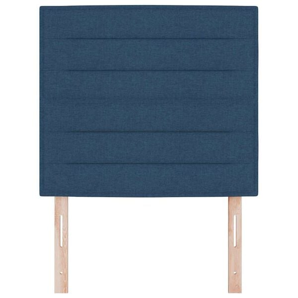 vidaXL Testiera Blu 100 cm Tessuto