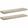 vidaXL Scaffali a Parete 2 pz Rovere 90x23,5x3,8 cm in MDF