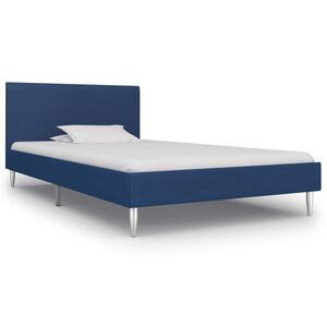 vidaXL Giroletto senza Materasso Blu 90x200 cm in Tessuto