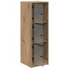 vidaXL Credenza Rovere artigianale 35 x 37 x 109 cm Legno multistrato