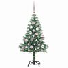 vidaXL Albero di Natale Artificiale Imbiancato con Luci LED 120 cm