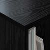 vidaXL Scaffale per riviste Rovere Nero 68,5 x 30 x 45 cm