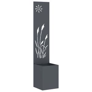 vidaXL Schermo per privacy in giardino Traforo Antracite 32 x 150 cm