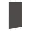vidaXL Tenda Plissettata Nera 115x200 cm Larghezza Tessuto 114,4 cm