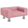 vidaXL Divano per Bambini Rosa 50x40x26,5 cm in Velluto