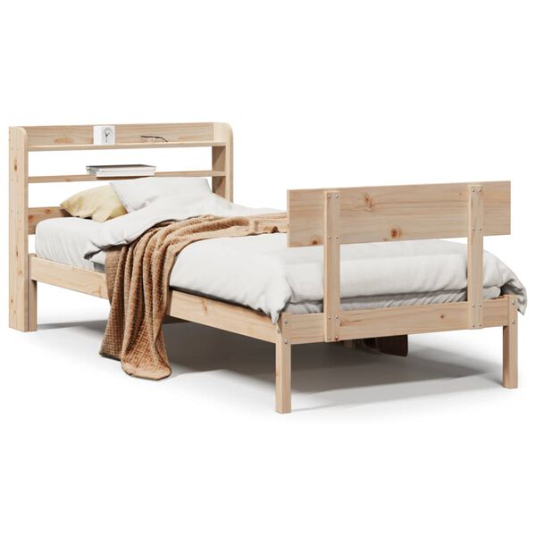 vidaXL Letto senza Materasso 90x200 cm in Legno Massello di Pino