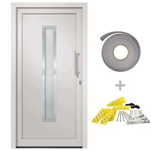 vidaXL Porta di Ingresso Bianca 98x190 cm