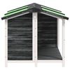 vidaXL Cuccia per Cani Grigia 96x87x80,5 cm in Legno Massello di Pino