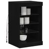 vidaXL Credenza con Luci LED Nera 41x37x67 cm