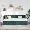 vidaXL Struttura Letto Angolare con Materasso 2 pcs Verde Velluto
