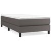 vidaXL Struttura Letto a Rete a Molle Grigio 90x190 cm in Similpelle