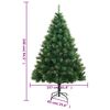 vidaXL Albero di Natale Artificiale Incernierato con Base 240 cm