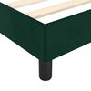 vidaXL Giroletto senza Materasso Verde Scuro 120x190 cm Velluto